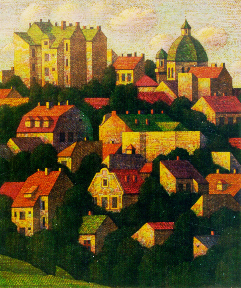 «Романтичний краєвид». 1989. Папір, акварель